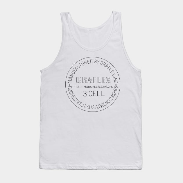 Graflex 3 Cell clean stamp black Tank Top by 3Cell